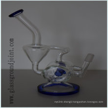 Heat Resistant Glass Smoking Water Pipe Hookah with Ground Joint